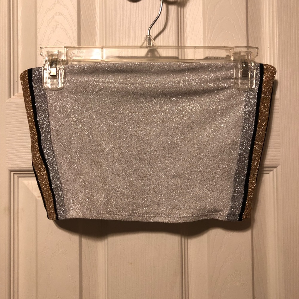 Sparkly, crop, tube top